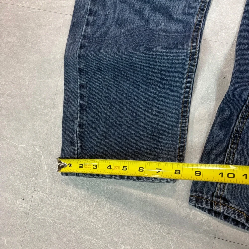 Levis 505 Regular Fit Straight Leg Jeans Mens 33x32 Medium Wash Blue Denim 3090
